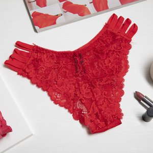 Červené krajkové podprsenky - spodní prádlo