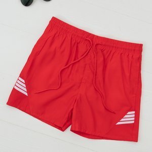 Červené pánské sportovní kraťasy - Oblečení