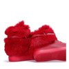Červené tenisky na vnitřním klínu Aleena - obuv