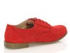 Červené vázané boty značky Milbenga - Obuv