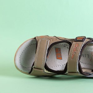 Chlapecké béžové sandály Tores na suchý zip - boty