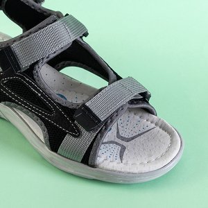 Chlapecké černé sandály na suchý zip Asitop - Boty