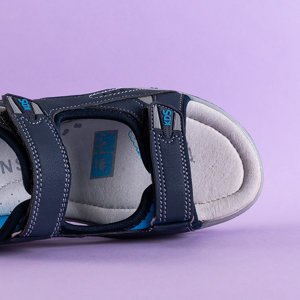 Chlapecké námořnické modré sandály se suchým zipem - boty