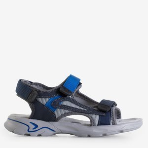 Chlapecké tmavomodré sandály na suchý zip Asitop - Boty