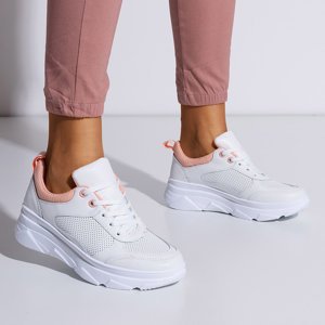 Dámská bílá sportovní obuv s barevnou vložkou Reuelle - Obuv