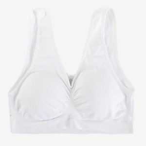 Dámská bílá sportovní podprsenka - spodní prádlo
