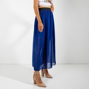 Dámská kobaltová maxi sukně - oblečení