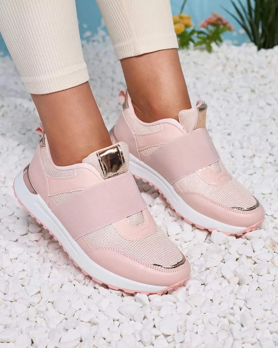 Dámská slip-on sportovní obuv v růžové barvě Wecale- Obuv