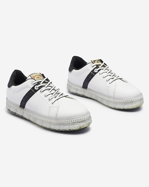 Dámská sportovní obuv v bílé barvě s černými vložkami Asxa- Footwear
