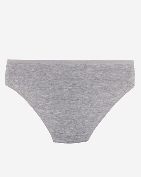 Dámské bavlněné kalhotky v šedé barvě- Spodní prádlo