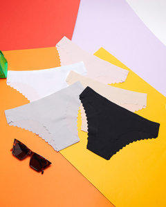 Dámské bezešvé slipy kalhotky 5 / balení - Spodní prádlo