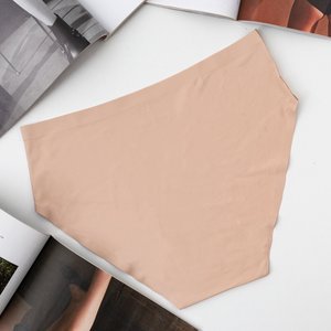 Dámské béžové bezešvé kalhotky - spodní prádlo
