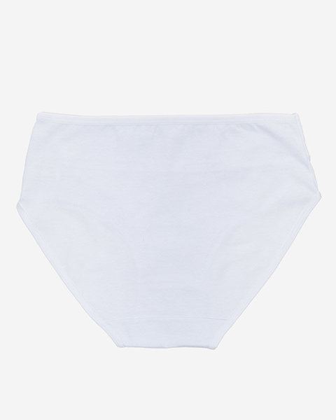 Dámské bílé bavlněné slipy - Spodní prádlo