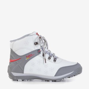 Dámské bílé boty Flakes se sněhovými vločkami - Obuv