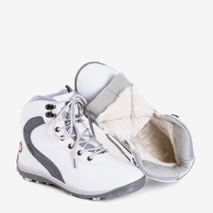 Dámské bílé izolované sněhové boty od Alfreda - Obuv