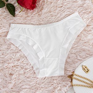 Dámské bílé kalhotky kalhotky - Spodní prádlo