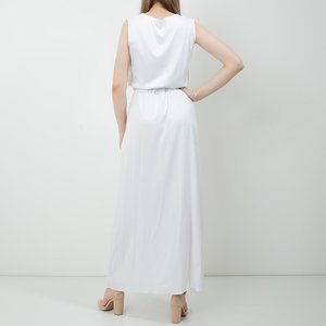 Dámské bílé maxi šaty - Oblečení