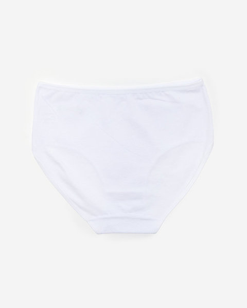 Dámské bílé slipy PLUS SIZE - Spodní prádlo