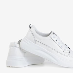 Dámské bílé tenisky z ekologické kůže od Metrodora - Footwear