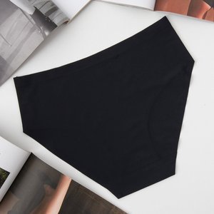Dámské černé bezešvé kalhotky - spodní prádlo