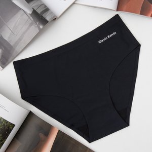 Dámské černé bezešvé kalhotky - spodní prádlo