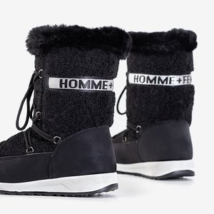 Dámské černé izolované sněhové boty Columbila - obuv
