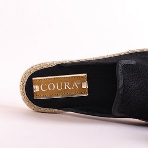 Dámské černé pantofle Courine - obuv