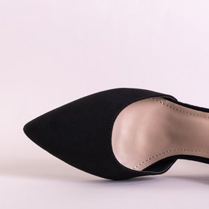 Dámské černé sandály Luxuriance na sloupku - Obuv