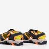 Dámské černé sportovní sandály s oranžovými vložkami Rima - Footwear
