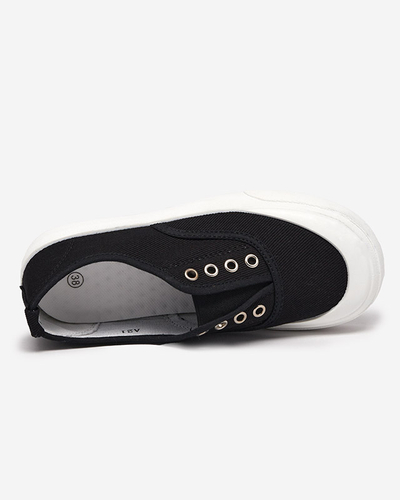 Dámské černé tenisky se silnější podrážkou Askol- Shoes