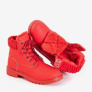 Dámské červené turistické boty Valdeman - Obuv