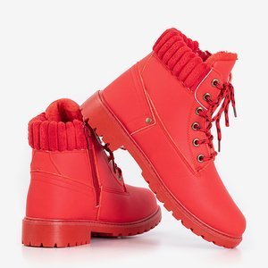 Dámské červené turistické boty Valdeman - Obuv