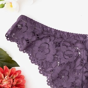 Dámské fialové krajkové podprsenky - Spodní prádlo