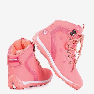 Dámské korálové boty se sněhovými vločkami Flandry - obuv