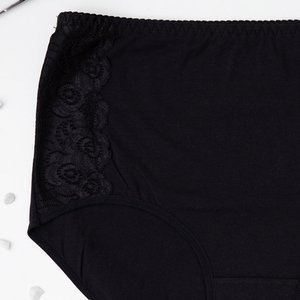 Dámské krajkové kalhotky v černé barvě - Spodní prádlo