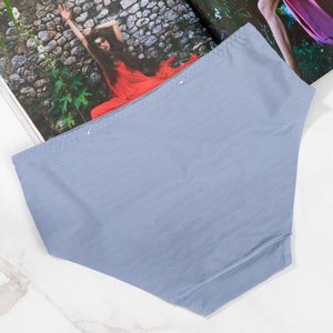 Dámské modré pruhované slipy - spodní prádlo