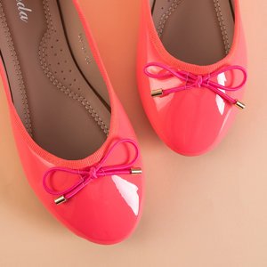Dámské neonově růžové lakované baleríny Suzzi - boty