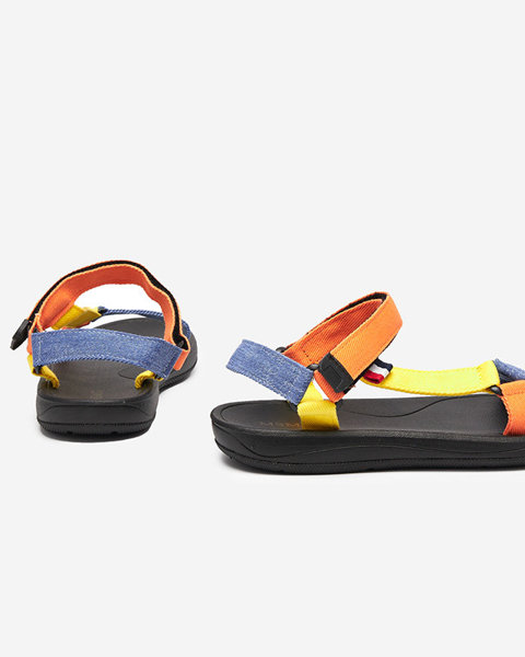 Dámské oranžové látkové sandály Ojo- Obuv