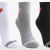 Dámské ponožky se srdíčky 5 / balení - Ponožky