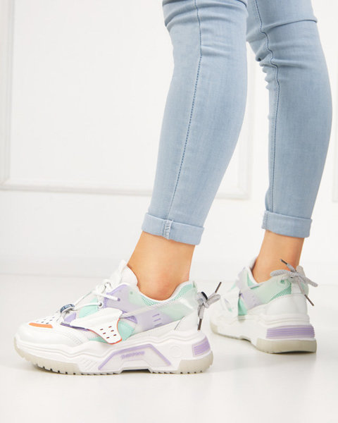 Dámské sportovní boty tenisky v bílé a fialové barvě Xillop - Obuv