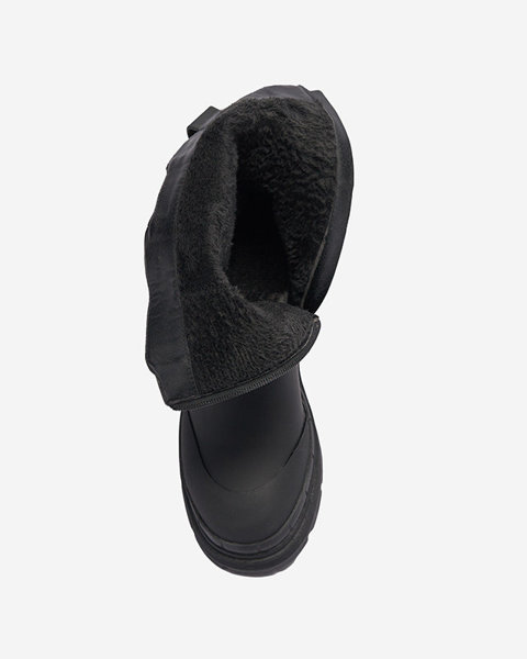 Dámské zateplené černé vysoké boty Jori - Obuv