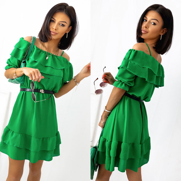 Dámské zelené španělské šaty - Oblečení
