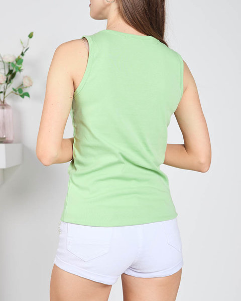 Dámské zelené tričko pro kočky - Oblečení