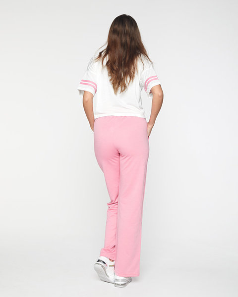 Dámský bílo-růžový sportovní set - Oblečení