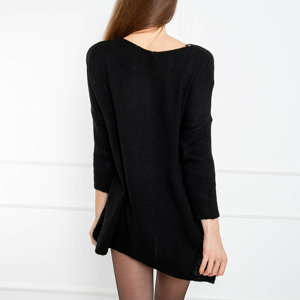 Dámský černý tunický svetr - Oblečení