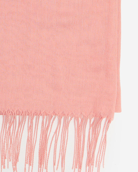 Dámský růžový hladký šátek - Doplňky