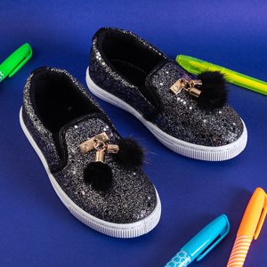 Dětské boty Debby's Black Brocade - obuv