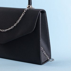 Elegantní černá kabelka na řetízku - Kabelky