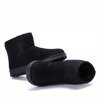 Emo černé izolované sněhové boty - obuv