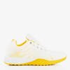 Finish White and Yellow Trainers - Footwear